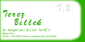 terez billek business card